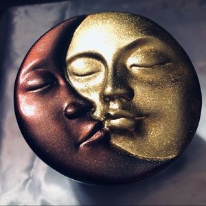 Sun & Moon Hand-Carved Keepsake/ Jewelry Box